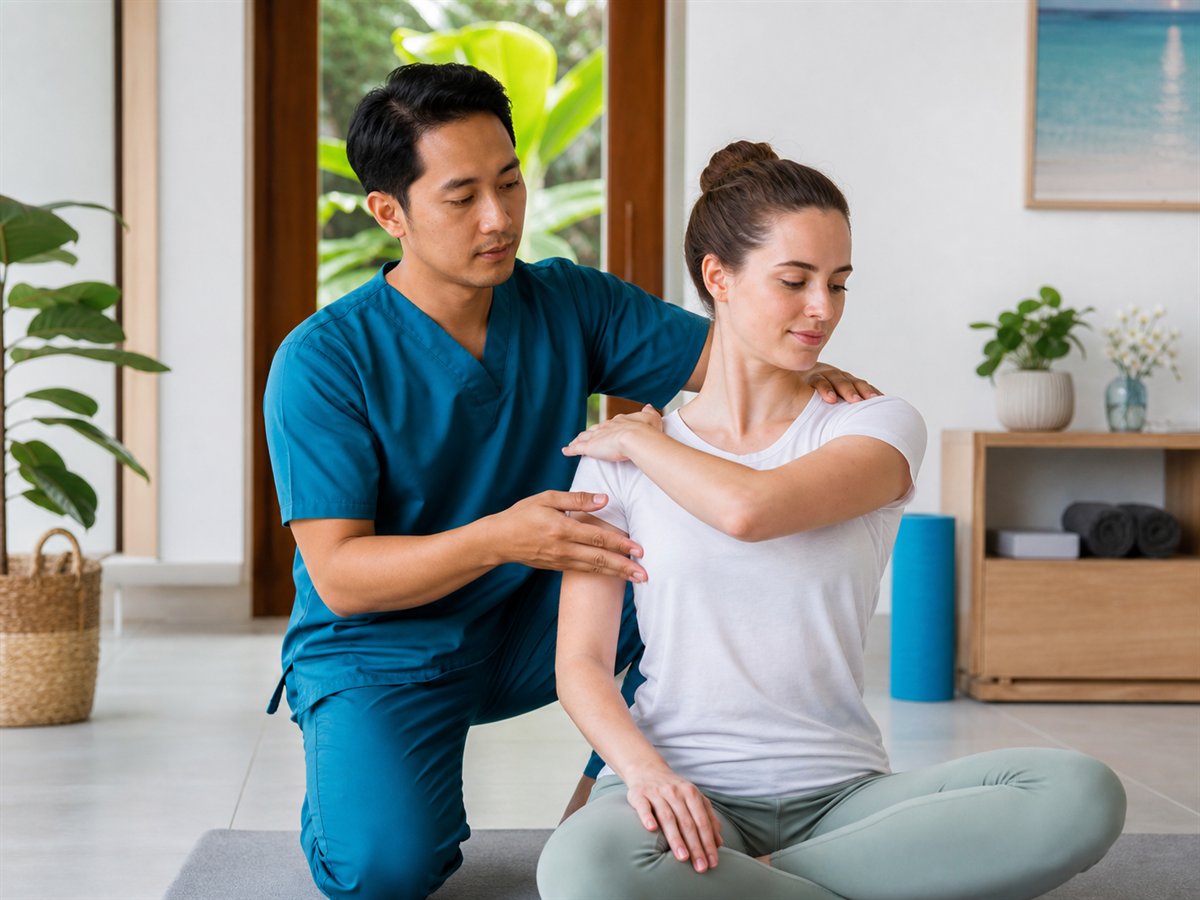 Private in-villa physiotherapy session