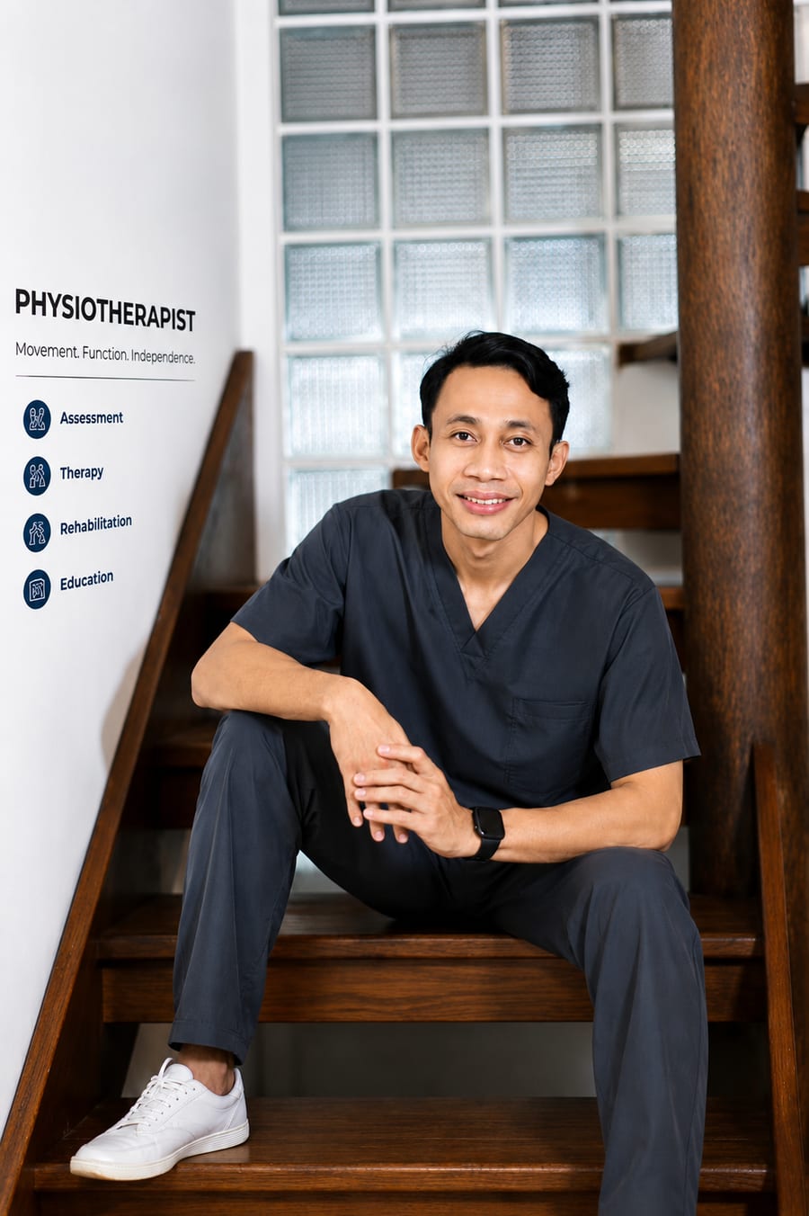 I Nyoman Oka Yuliartha, physiotherapist at Rehat Physio Bali