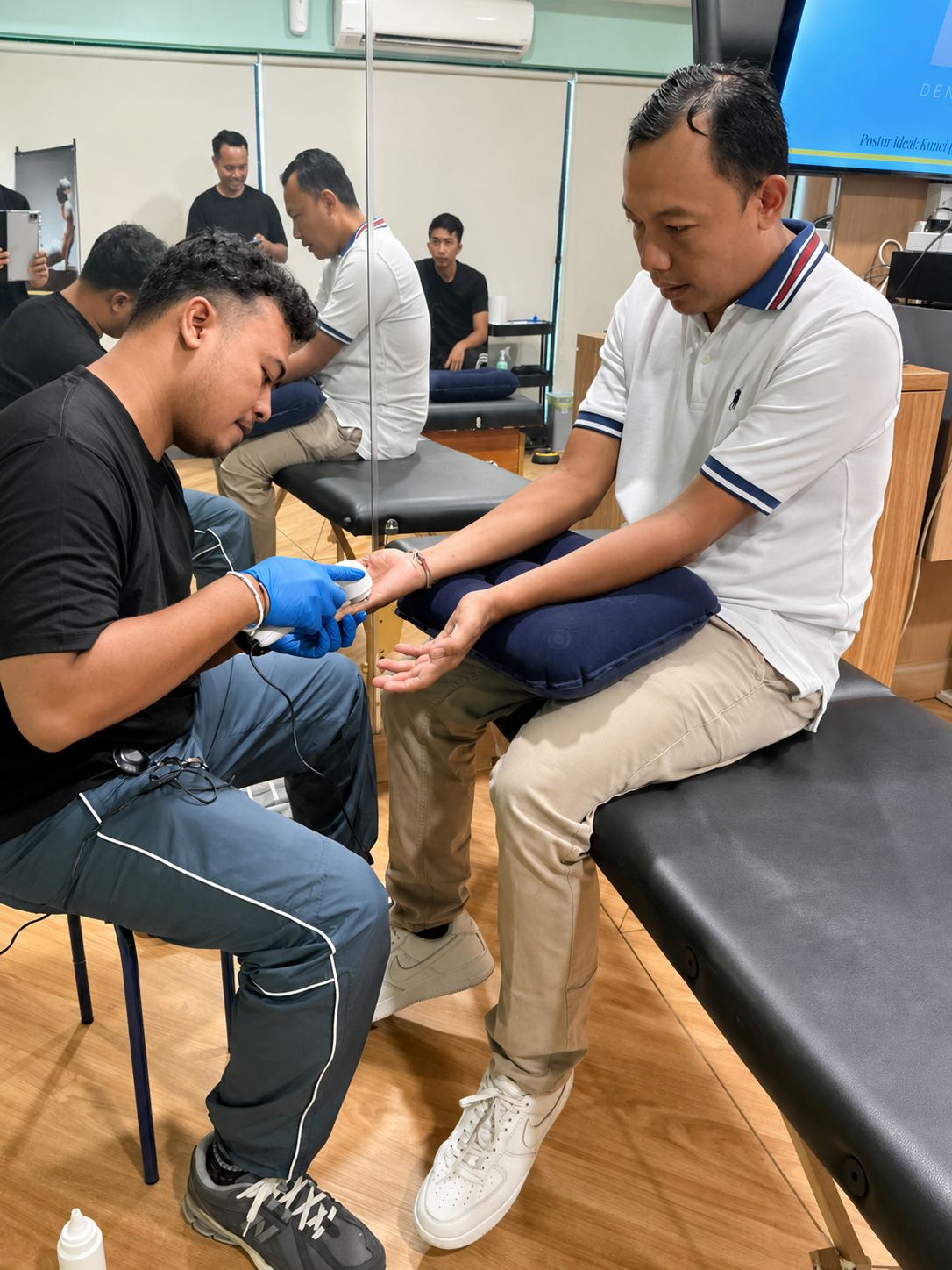 Physiotherapy assessment during wellness collaboration activity